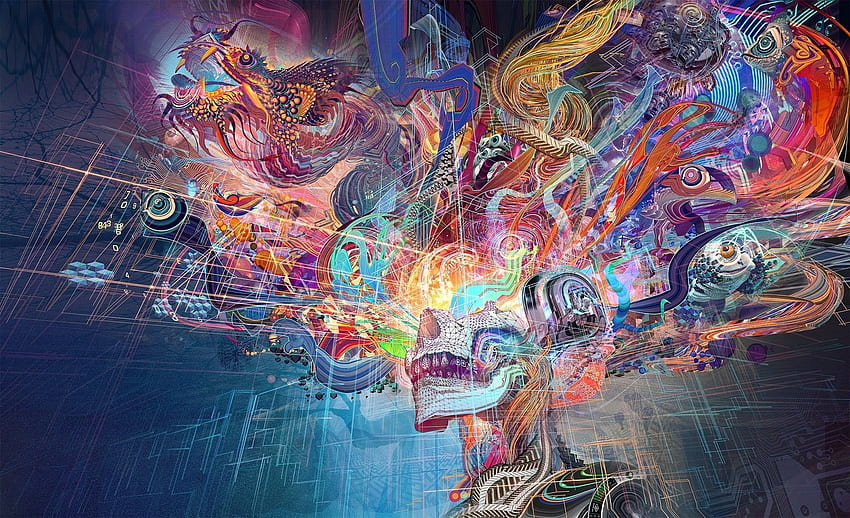 Abstract Brain, Brain Power HD wallpaper