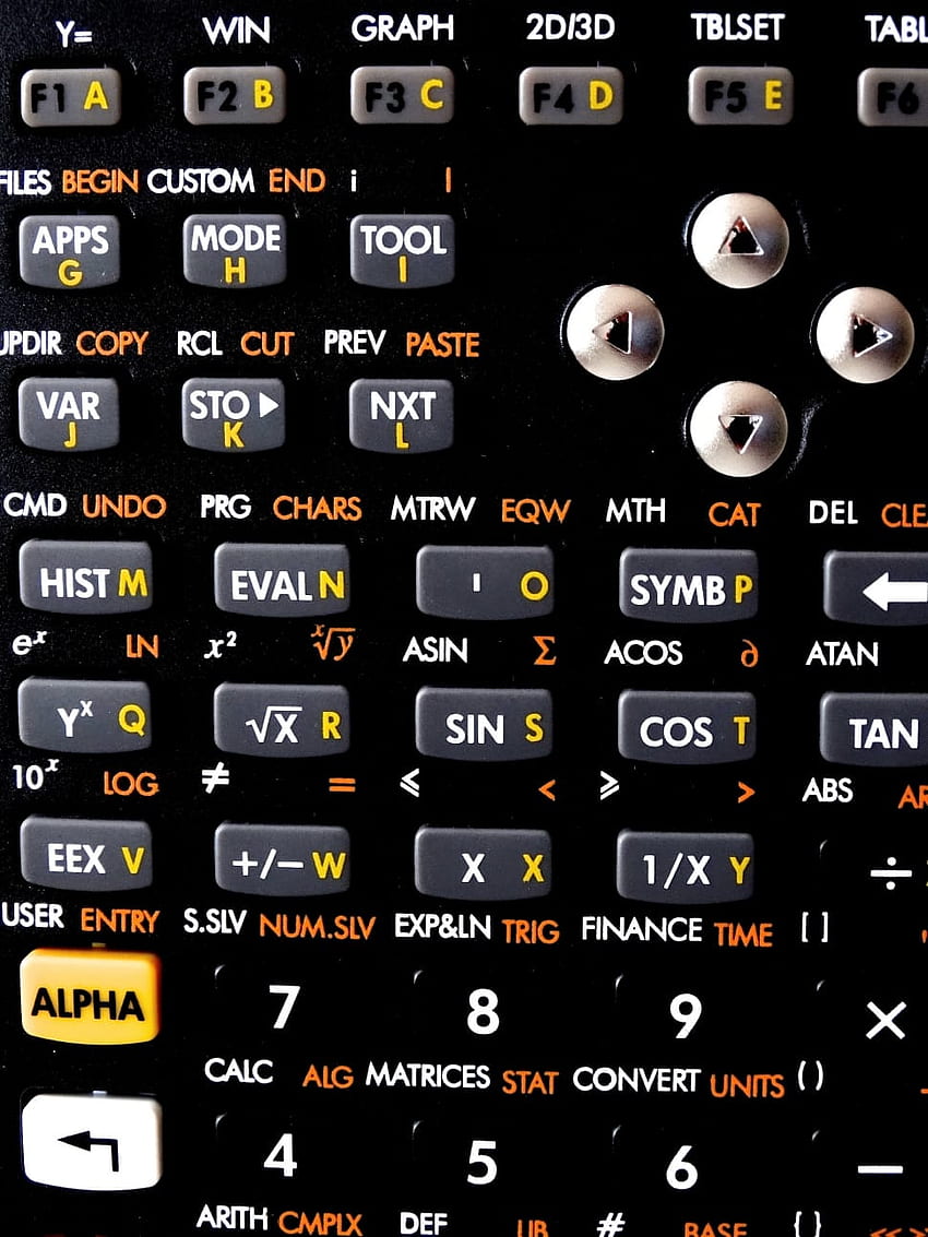 czarny kalkulator graficzny Tapeta na telefon HD
