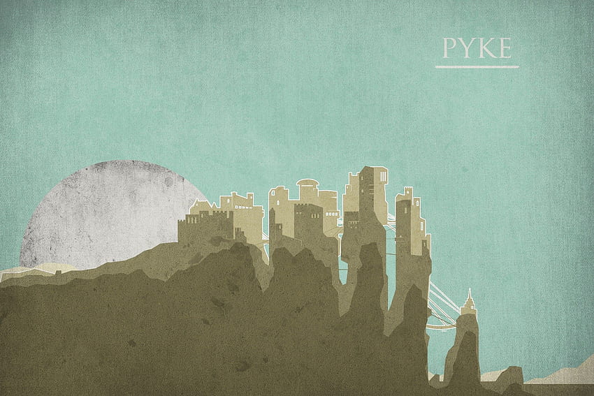 Fantasy-Kunst, Game of Thrones, A Song Of Ice And Fire, HBO, George R. R. Martin, Pyke, Castle Minimalist HD-Hintergrundbild