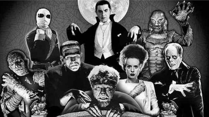 Universal Monsters And Background HD wallpaper