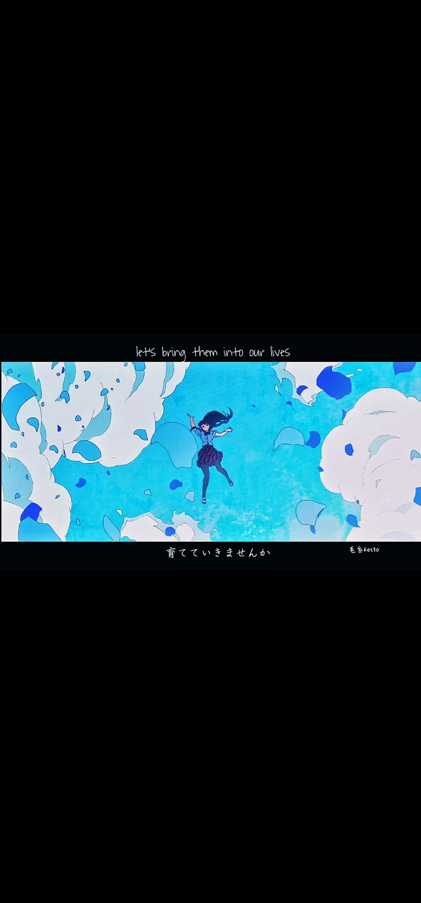komi no puede comunicarse, cielo, azul, komi san, escena de anime, anime fondo de pantalla del teléfono