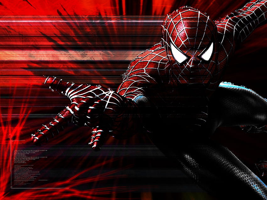 Spider Man Red, spider man, pg, movie, red HD wallpaper