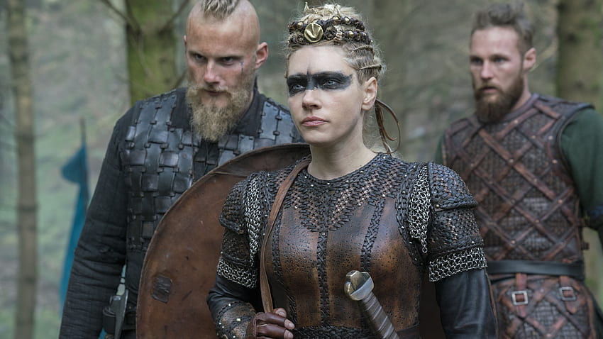 Vikings, season 5, Lagertha, Travis Fimmel HD wallpaper