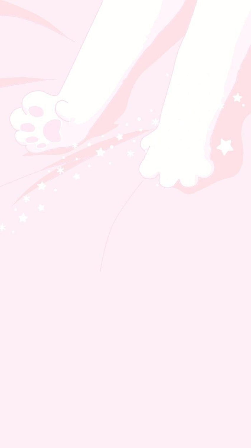 猫ペットかわいい。 かわいいアニメ , ピンクのアニメ, ピンクの猫の美学 HD電話の壁紙