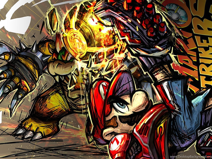 Mario Strikers Charged Fr Media Reel Jeux Videos Video. Background HD wallpaper