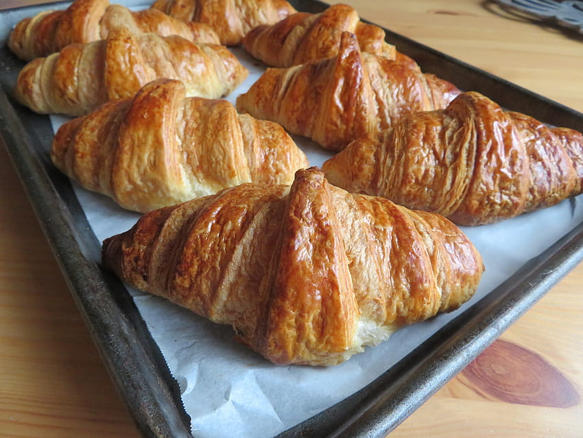 Croissant fatti in casa. La cucina inglese, croissant semplici Sfondo HD