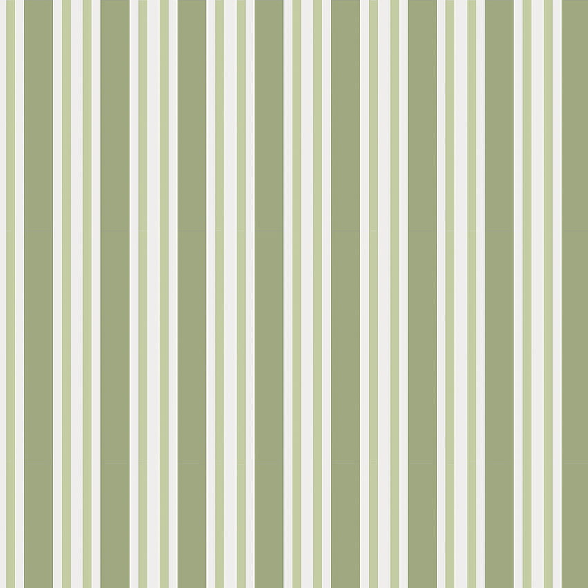 Polo Stripe by Cole & Son - Leaf Green - : Rayures directes, vertes et blanches Fond d'écran de téléphone HD