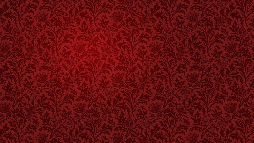ścienne w stylu vintage z czerwonym wzorem, stara czerwień Tapeta HD