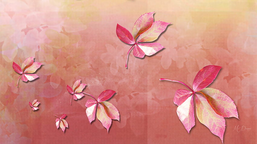 Jesienna róża, róża, liście, abstrakcja, jesień, jesień, motyw Firefox Persona Tapeta HD