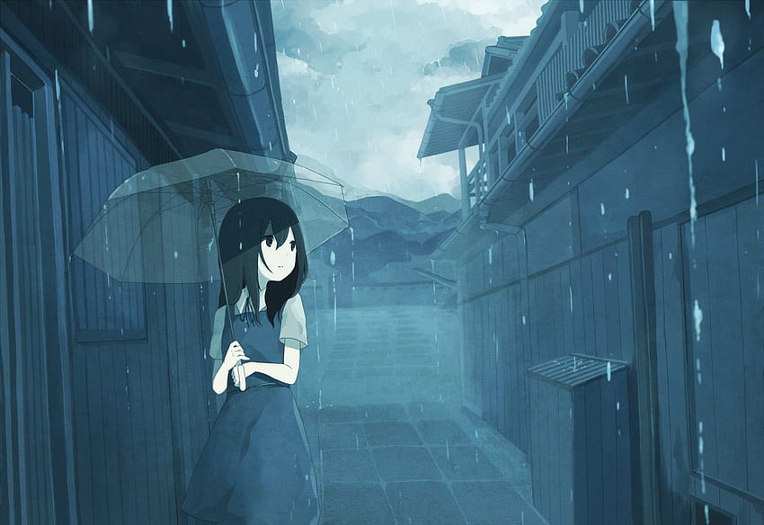 Sad Anime, Anime Rain Scenery HD wallpaper | Pxfuel
