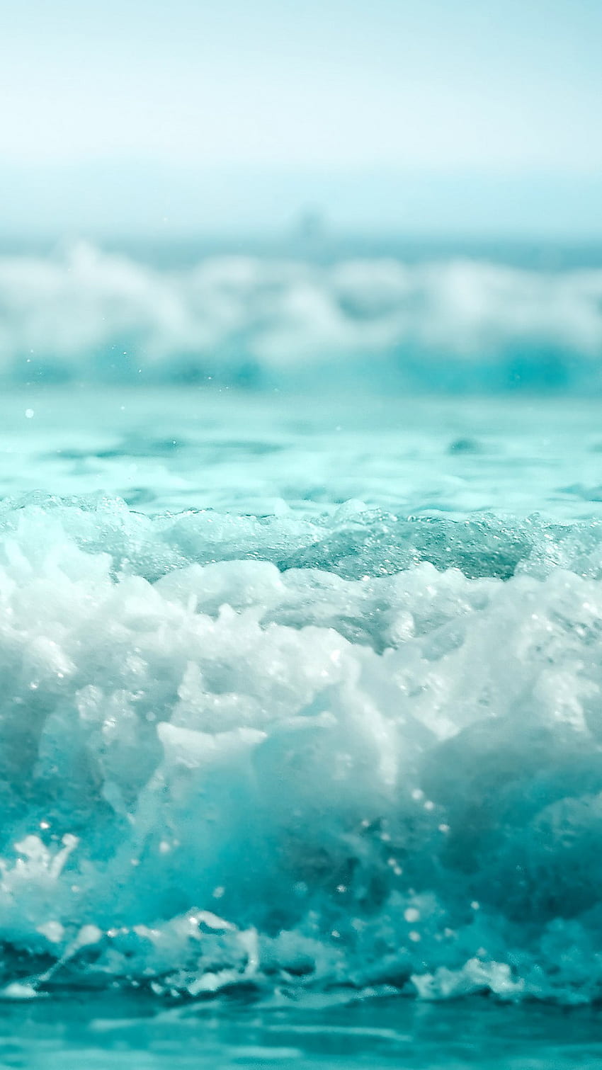 Nature iPhone 6 Plus - Blue Sea Waves Splashing iPhone 6 Plus HD phone wallpaper