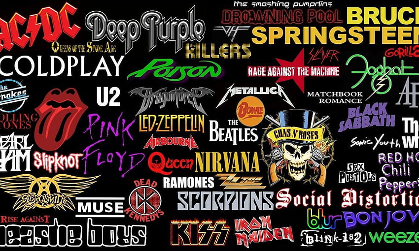 Can You Guess These 15 Classic Rock Songs By The Given Lyrics?. Classic rock songs, Band logos collage, Rock band logos, Vintage Band HD wallpaper
