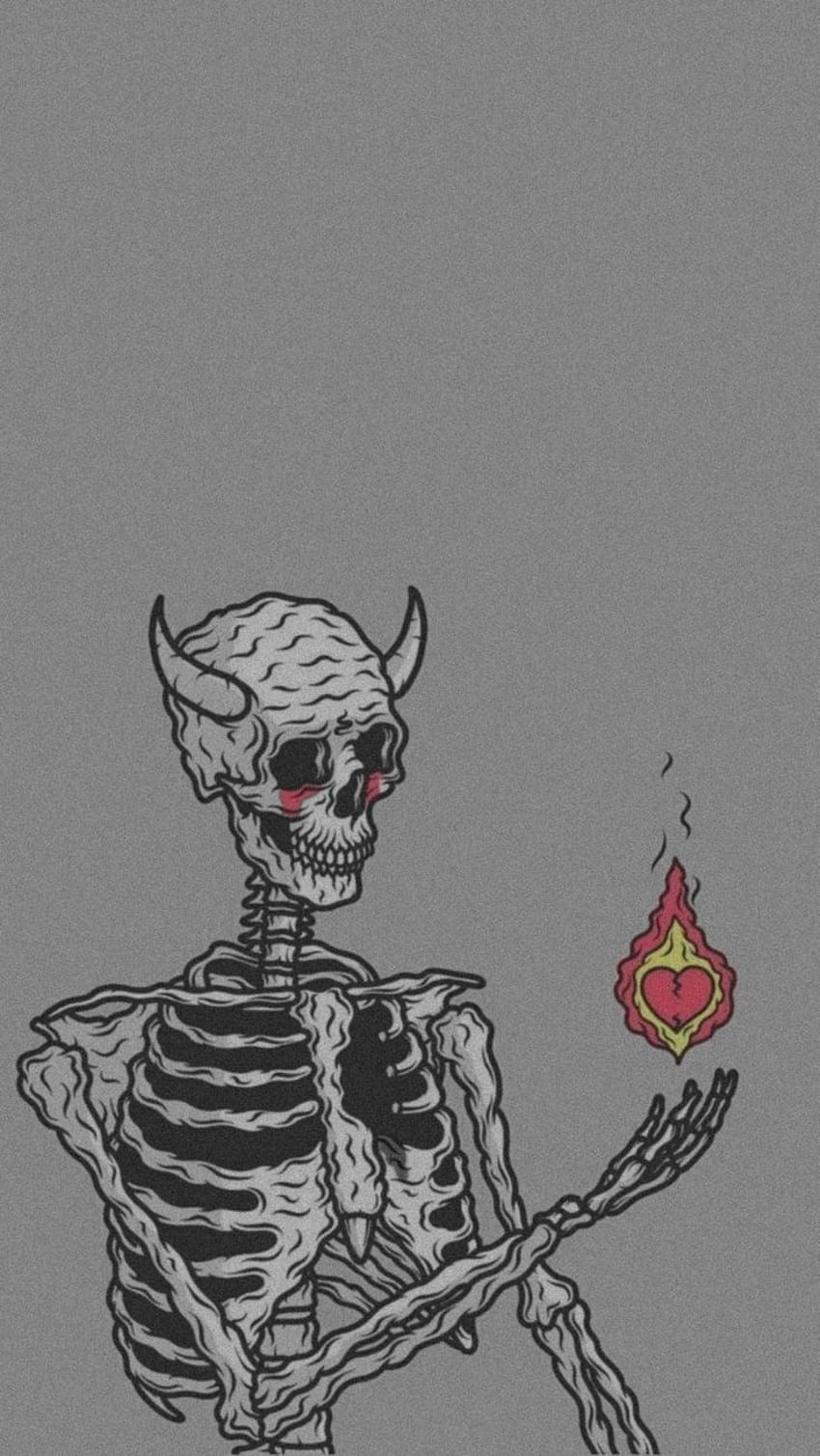 Skeleton Broken Heart 💔 | Live Wallpaper | FULL SCREEN | Dark Wallpaper |  Line Art Drawing - YouTube