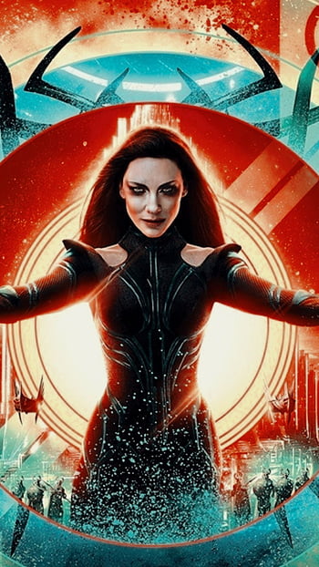 Download Cate Blanchett As Hela Art Wallpaper | Wallpapers.com