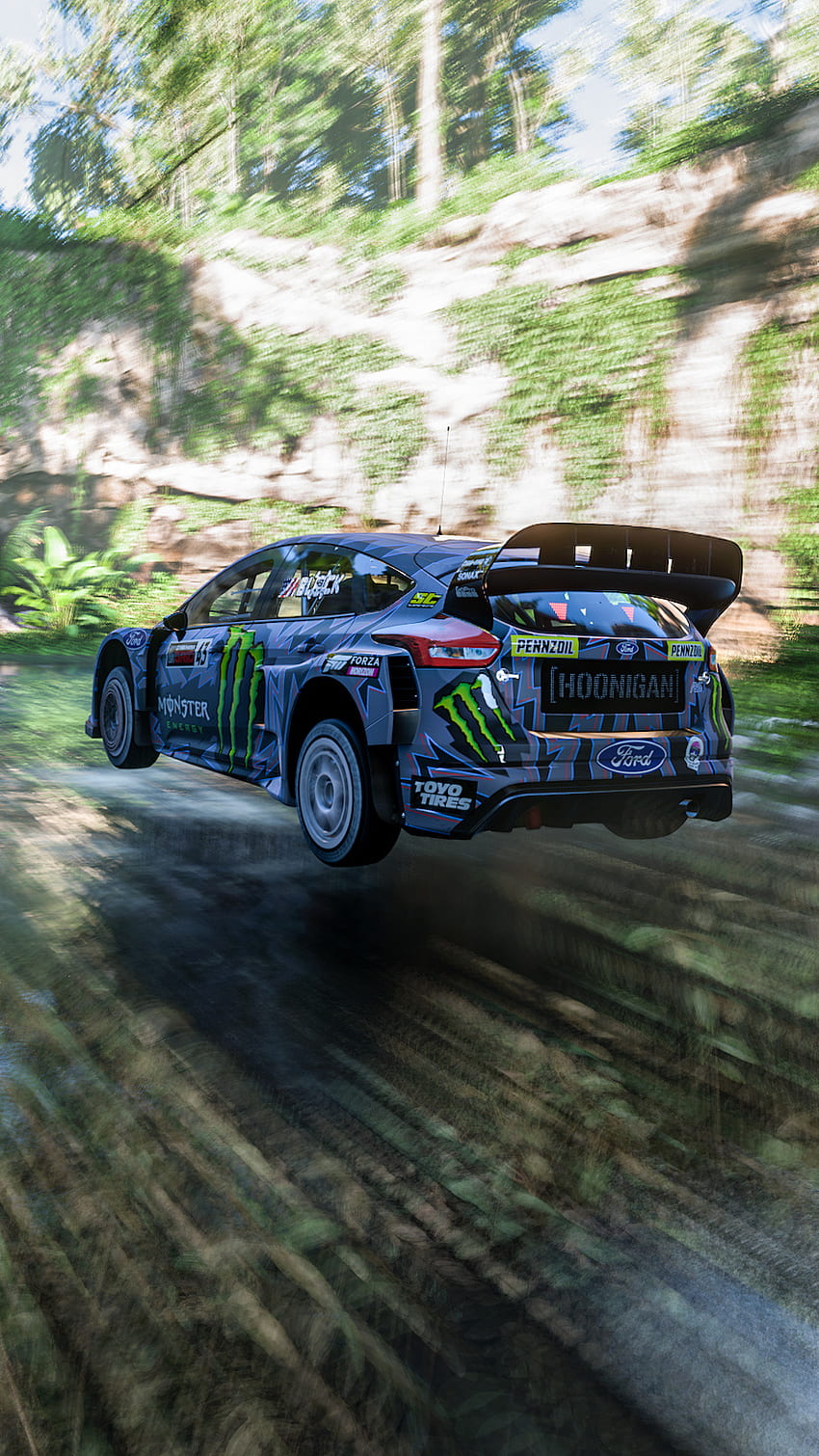 Ford focus jump, forza, game HD phone wallpaper