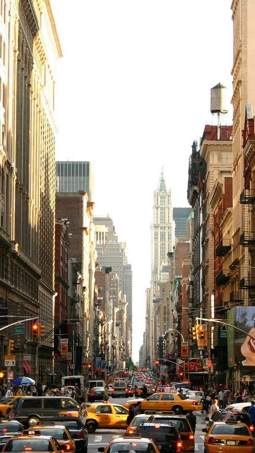 Manhattan Busy Street iPhone 6, New York City Street HD phone wallpaper