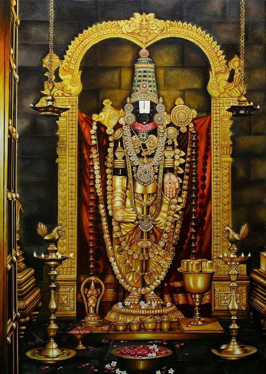 Balaji Dios Tirupati Balaji - Tirupati Señor Balaji - - fondo de pantalla del teléfono