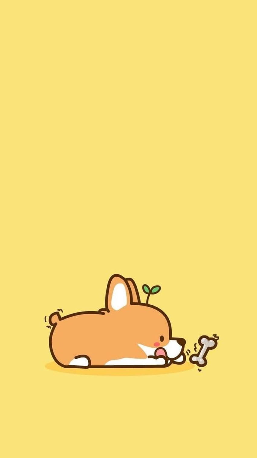 Cute Little Kawaii, Yellow Cute Kawaii Papel de parede de celular HD