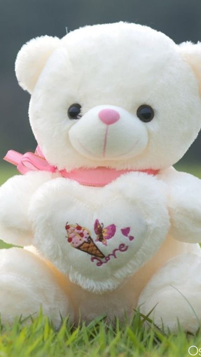 Beautiful Teddy Bear, White Love Toy HD phone wallpaper | Pxfuel