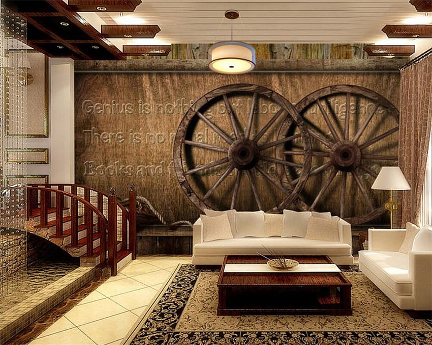 US $8.85 41% DE DESCUENTO. Beibehang estilo europeo Retro tablero de madera murales 3D hogar moderno 3D sala de estar decorativa para paredes 3 D en fondo de pantalla