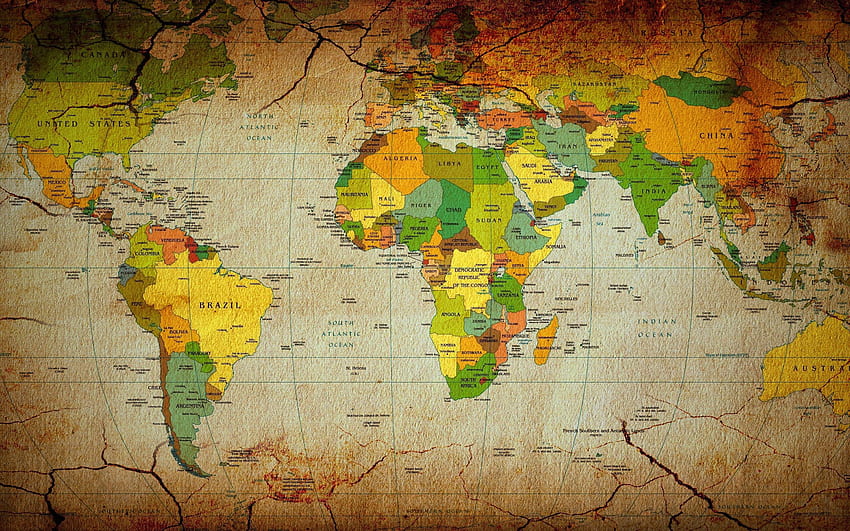 Maps Countries . World map , World map , Color world map, World Map Cool HD wallpaper