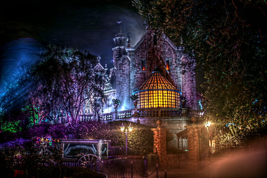 Disney Haunted Mansion, Spukhaus Halloween HD-Hintergrundbild