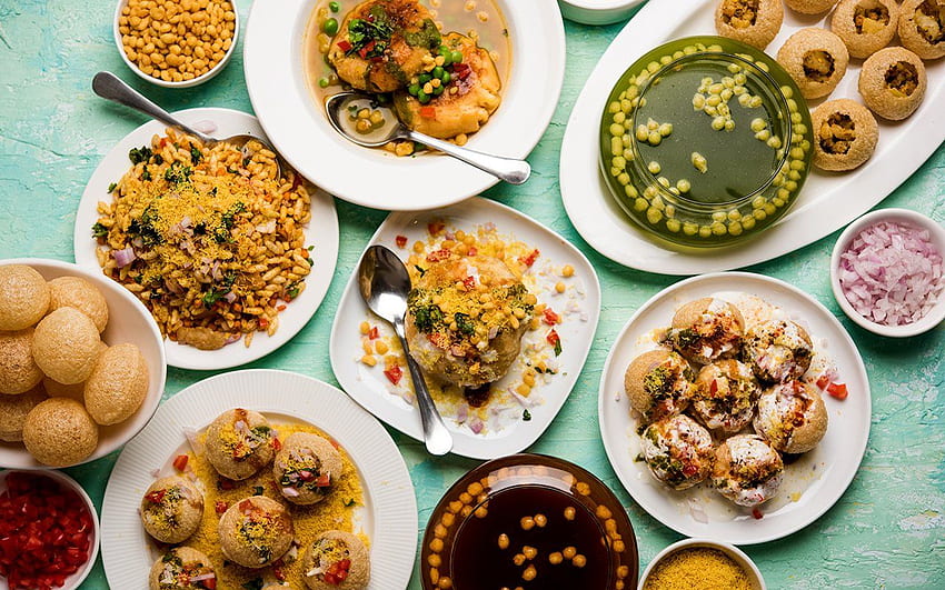 Chaat indiano: o que é, como fazer e variações, comida de rua indiana papel de parede HD