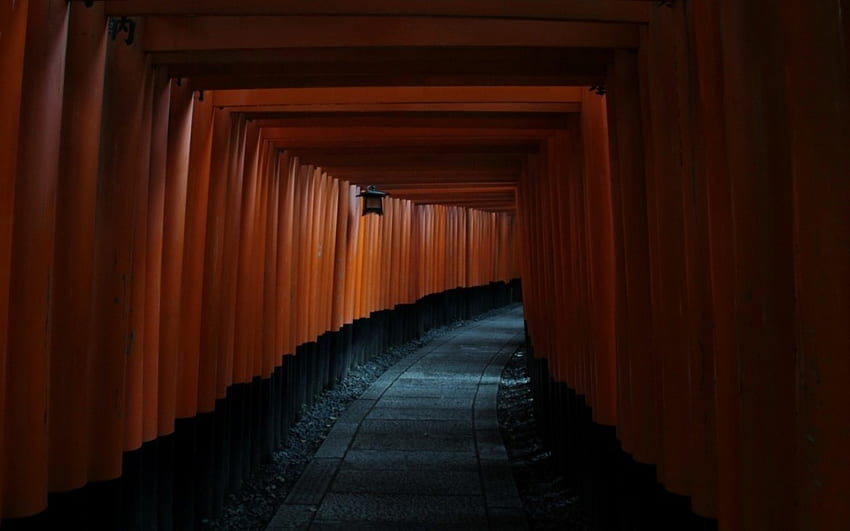 Santuario di Fushimi Inari, fushimi, giapponese, tempio, giappone, cancello, santuario, Kyoto, torii, rosso, inari, taisha Sfondo HD