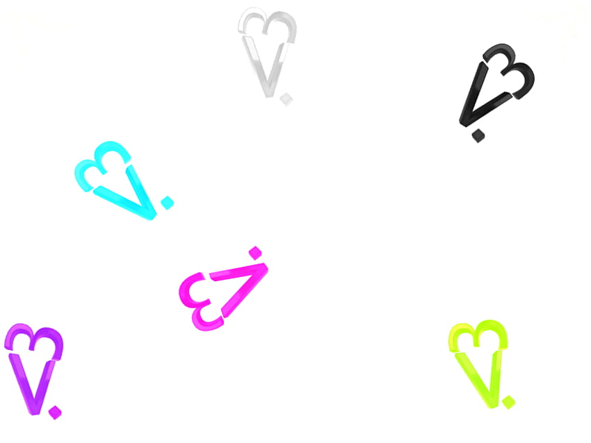 hearts, colorfull, symbols HD wallpaper