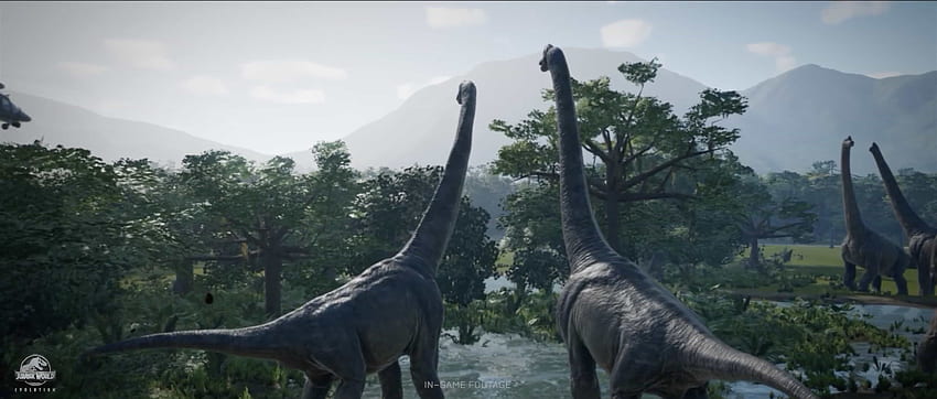 Jurassic World Evolution'ın İlk Oyun İçi Görüntüsü Harika HD duvar kağıdı