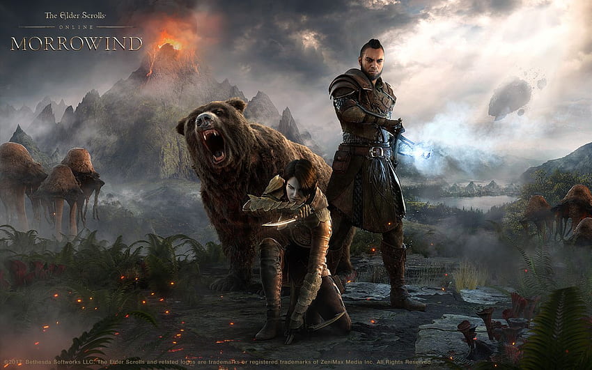 the New ESO: Morrowind Hero Art - The Elder Scrolls Online HD wallpaper