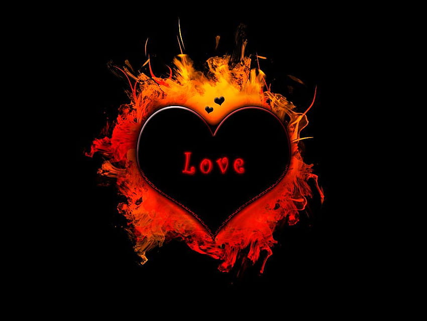 Le feu d'amour bleu brûle le coeur dans la paix d'amour de la flamme bleue. Amour, Coeur, Fond d'amour, Flamme d'amour Fond d'écran HD