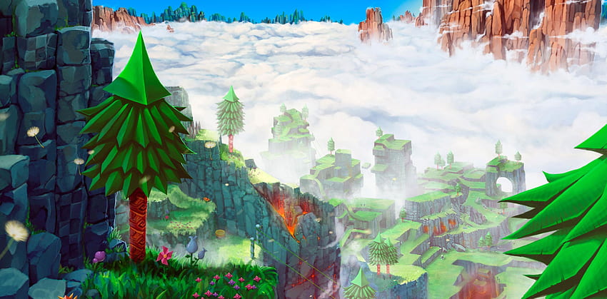 Hilltop Zone (Sonic 2 ) . Background . HD wallpaper