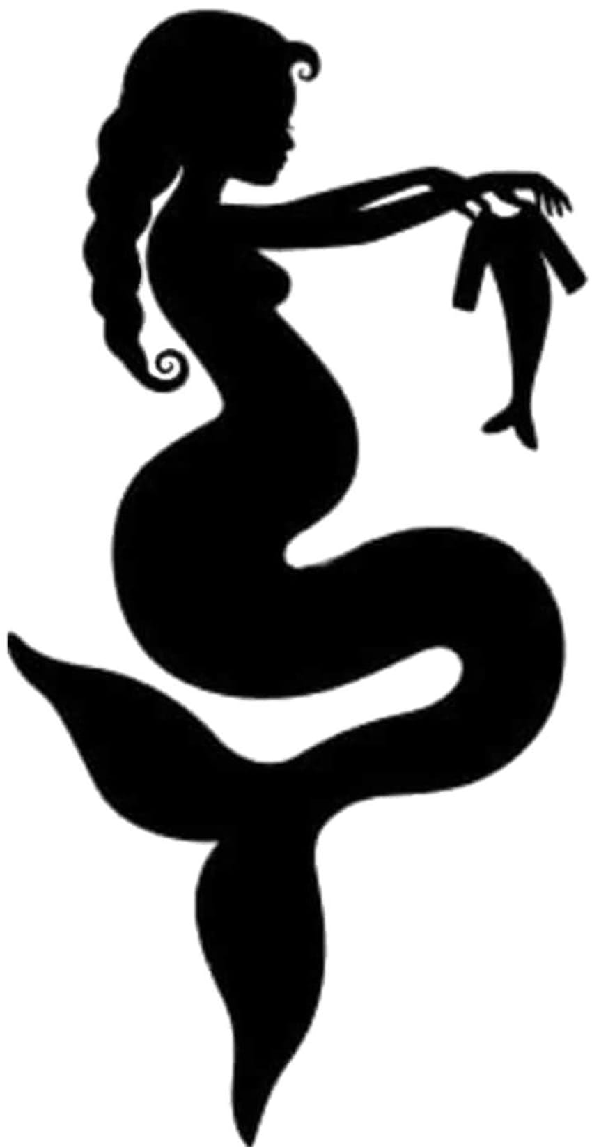 Pregnant mermaid silhouette. Baby mermaid, Girl baby shower, Girl HD phone wallpaper