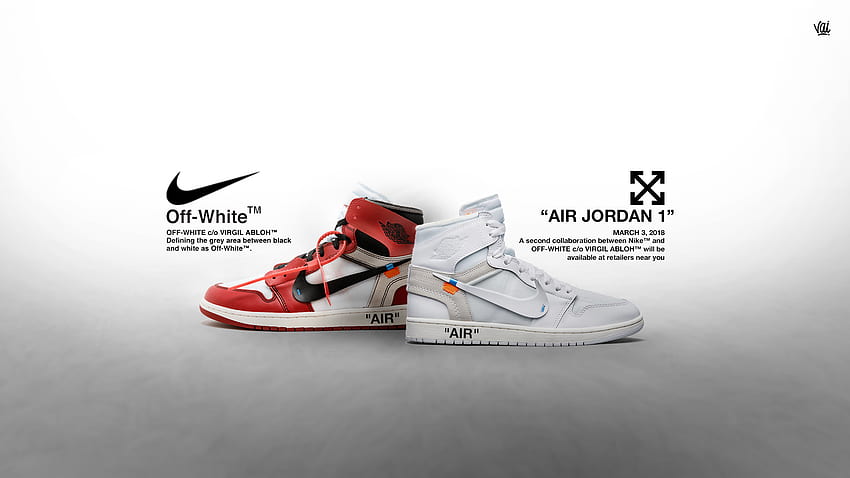 Sapatos Off White, Off White Jordan papel de parede HD