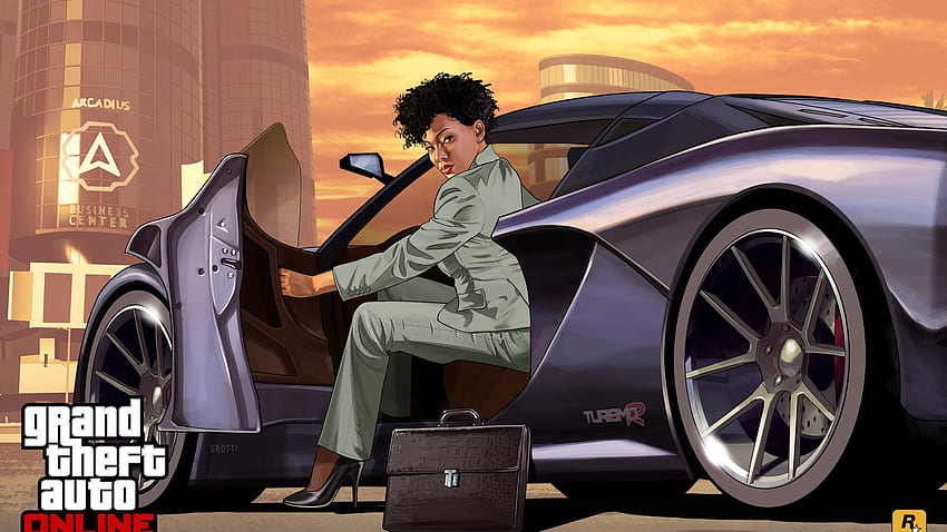 Mujer de negocios. de Grand Theft Auto en línea fondo de pantalla