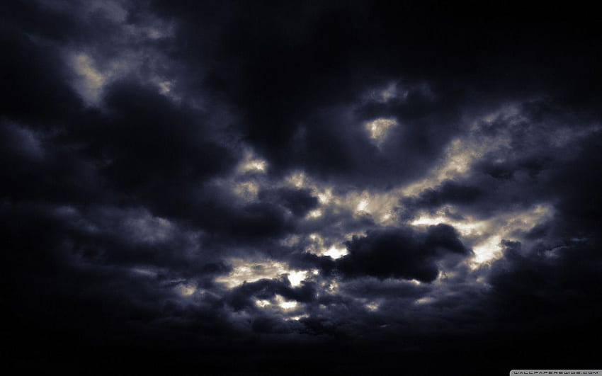 Bewölkter Himmelshintergrund, bewölkte Nacht HD-Hintergrundbild