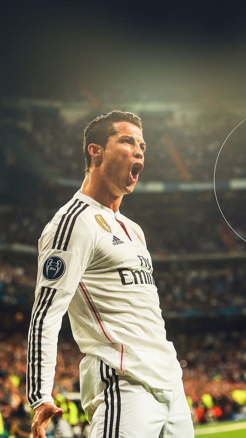iPhone7 . ronaldo real madrid soccer shout roar sports HD phone wallpaper