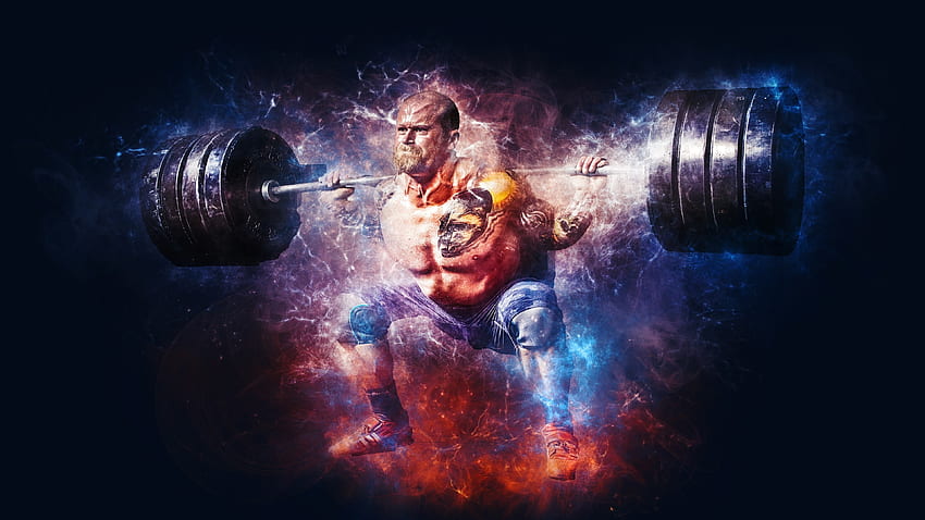 Weightlifting at Gym HD wallpaper