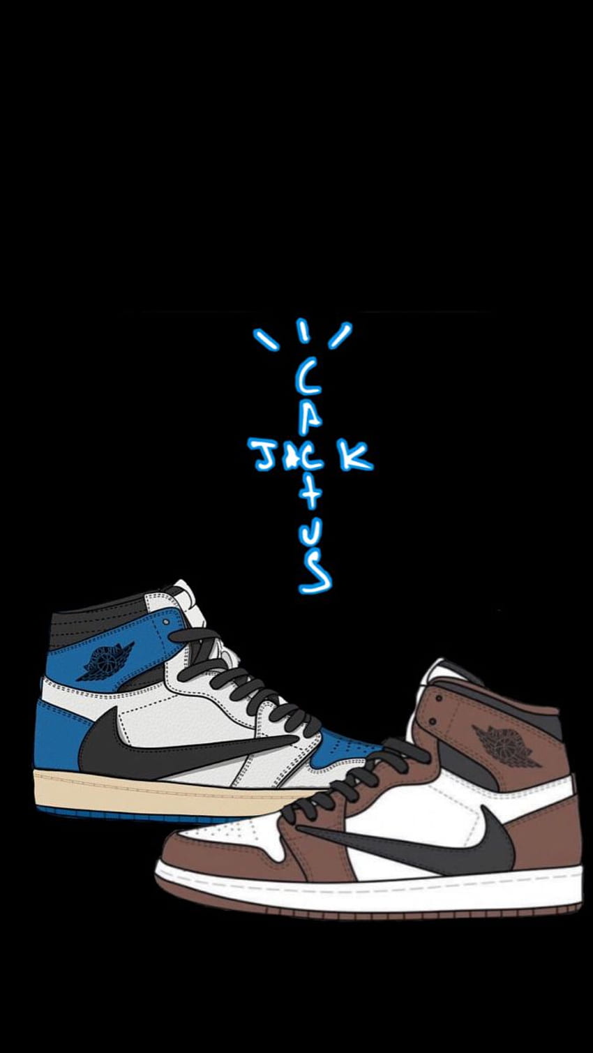Air Jordan 1 X Travis Scott. Zapatos , Zapatillas , Jordan zapatos retro, Travis Scott Jordan fondo de pantalla del teléfono
