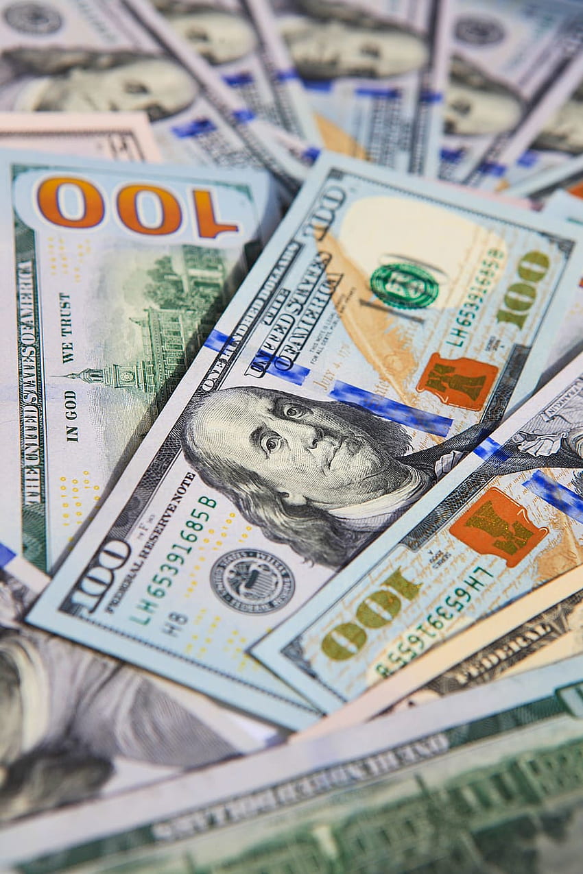 Dollar, Scheine, Bankgeschäfte, Geschäft, Bargeld, Nahaufnahme, 100 US-Dollar HD-Handy-Hintergrundbild