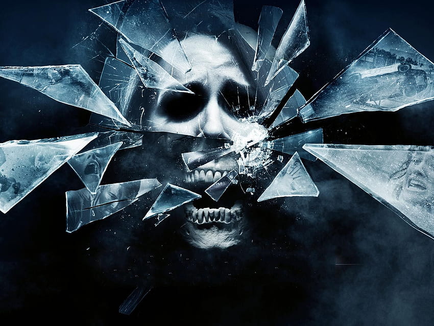 skulls, glass, Final Destination, Scary. .ua, Glass Movie HD wallpaper