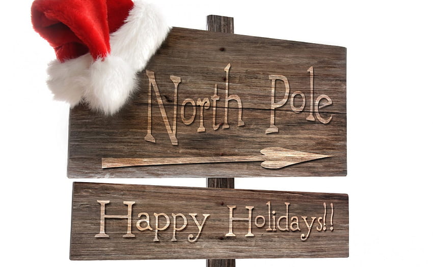 Santa's Home, Feiertage, Weihnachten, Textur, Hut, Weihnachten HD-Hintergrundbild