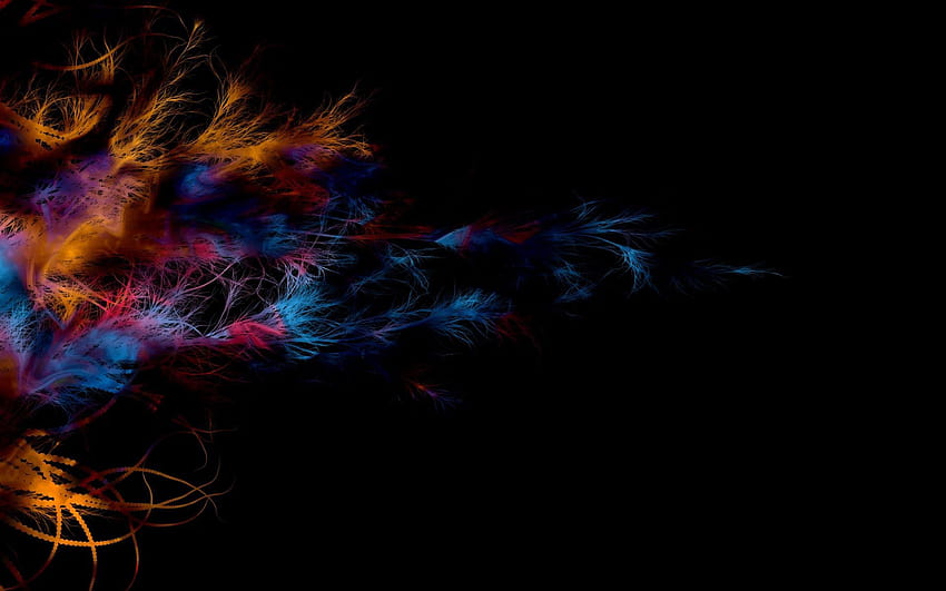 Abstract, Background, Feather, Patterns, Dark, Shine, Light, Lines HD wallpaper