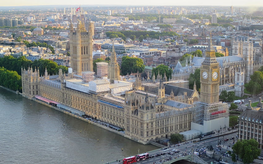 ロンドン、国会議事堂、テムズ川、都市、ビッグベン 高画質の壁紙