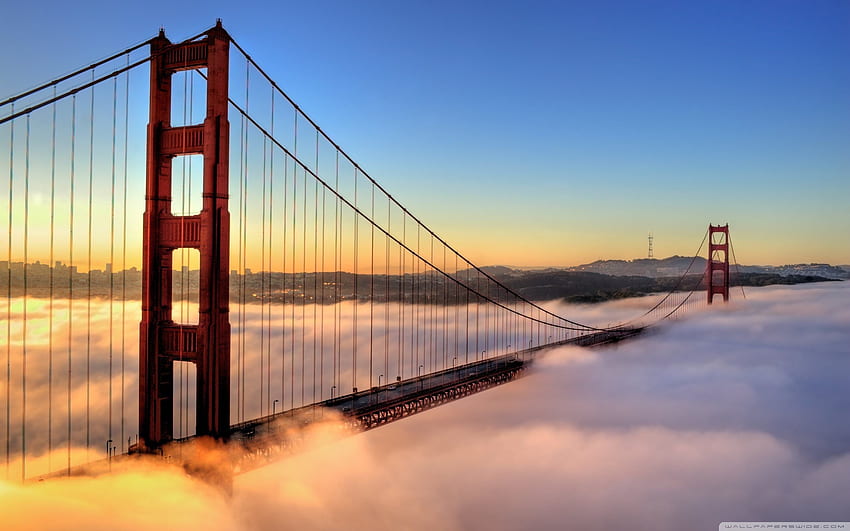Jembatan Golden Gate (Jembatan Golden Gate terbaik dan ) di Obrolan, Jembatan Terkenal Wallpaper HD