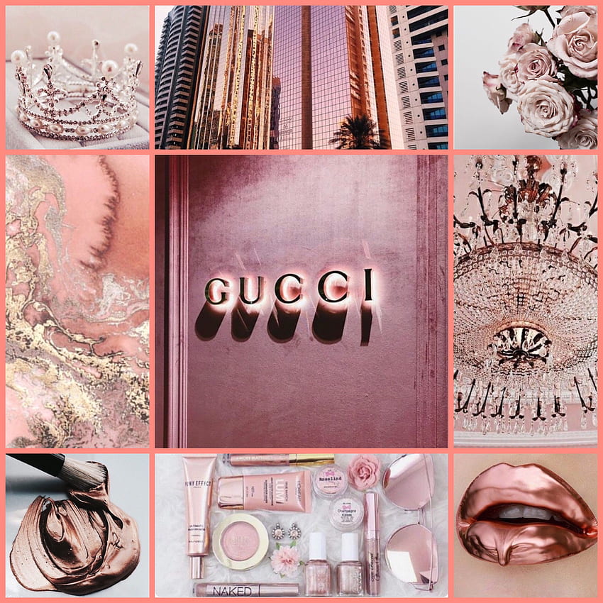 oro rosa girly rosegold di niomi.garcia1, Gucci Rose Gold Aesthetic Sfondo del telefono HD