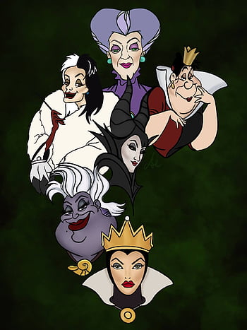 These Disney Villain Phone Inspired By Gift Wrap Paper disney villains HD  phone wallpaper  Pxfuel