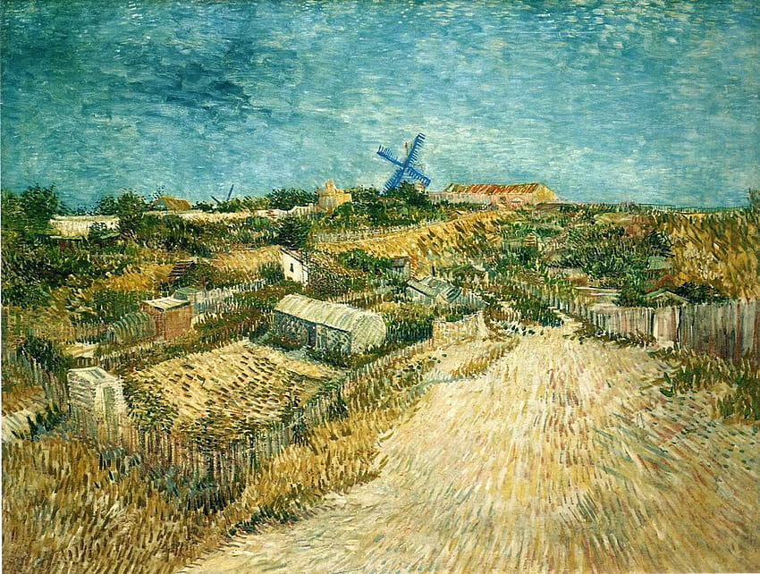 Vegatable Gardens In Montmartre - Vincent Van Gogh HD wallpaper