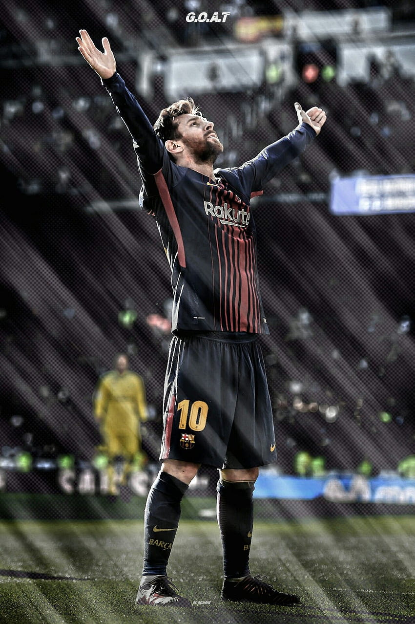 Với Messi goat wallpaper, bạn sẽ ngắm nhìn thiên tài bóng đá Lionel Messi không chỉ là một cầu thủ hàng đầu mà còn là một “G.O.A.T” (Greatest Of All Time). Hãy thưởng thức bức ảnh này và cùng nhau nhận ra sức mạnh và tầm ảnh hưởng của người hùng bóng đá này.